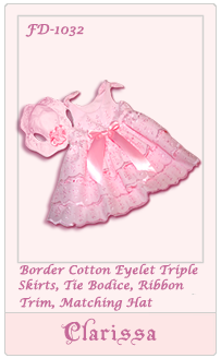 Clarissa, FD-1032_SunDress & Hat Dog Clothing Pattern